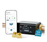 Frizzlife LP365-P Monitor de agua inteligente con cierre automático - Protección ultrasónica contra fugas (0,04 l/min), Wi-Fi/App, control de flujo/temperatura/presión, para tubos de 3/4" y 1"