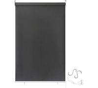 Froadp 140x240cm Toldo Vertical Exterior, Estor Enrollable de Oscurecimiento con Abrazaderas y Cadena, Privacidad Persianas Enrollables, Estores de Protección Solar para Ventanas y Puertas(Antracita)