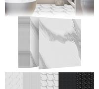 Froadp Suelo autoadhesivo de PVC de 30 x 30 cm, aspecto de azulejos, suelo de vinilo, cuadrado, 5 m², antideslizante, resistente al agua, adhesivos para azulejos para salón, cocina, baño y balcón, 54