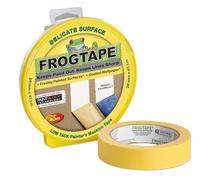 Frog Tape Cinta adhesiva para pintores de superficie delicada, 24 mm x 41,1 m, paquete para colgar, pintura interior y decoración para líneas afiladas y sin sangrado de pintura
