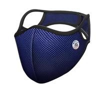 FROGMASK - Mascarilla antipolución, antipolen y antipolvo - Ciclismo - Motociclismo - Unisex - Lavable - Reutilizable - Azul - + 1 filtro FFP2 - Fabricada en Francia