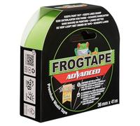 FrogTape Advanced Cinta de Carrocero Washi con Tecnología PaintBlock, Cinta de Pintor Interior y Exterior, Bordes Ultra Nítidos, Removible Sin Residuos, Cinta Adhesiva Anti UV, 36mm x 41,1m