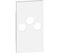 Frontal bases TV BTICINO KW26M2 Living Now2 módulos Blanco
