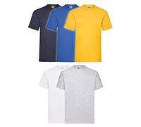 Fruit of The Loom 5X 61-036-0 - Camiseta, Hombre, Colour Set III, L