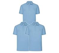 Fruit of The Loom 63-402-0, Camisa de Polo Hombre, Pastel Blue, XL