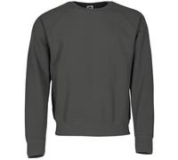 Fruit of the Loom Classic Raglan Sweat + bolsa de tela MyShirt gratis, color: grafito + bolsa de tela MyShirt gratuita, talla: M, gris, M