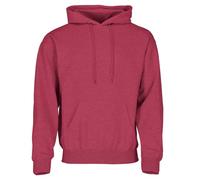 Fruit of the Loom Classic - Sudadera con capucha y bolsa de tela MyShirt, Vintage rojo jaspeado + bolsa Myshirt tejido incluido, M