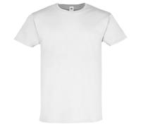 Fruit of the Loom Iconic 195 Ringspun Premium T - Camiseta para hombre y mujer, 100% algodón, 190-195 g/m², alta calidad y suave, ideal para impresión y uso diario, Blanco, XL