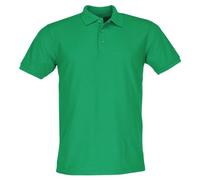 Fruit of the Loom Polo 65/35 | Polo de fácil cuidado de 65% poliéster (reciclado) y 35% algodón - Clásica tira de tres botones - lavable hasta 60 °C, Kelly Green, M