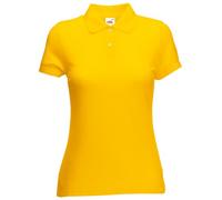 Fruit of the Loom- Polo de Manga Corta 65/35 para Mujer (L) (Girasol)