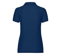 Fruit of the Loom- Polo de Manga Corta 65/35 para Mujer (Mediana (M)/Azul Marino)
