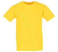 Fruit of the Loom Valueweight T | Camiseta para hombre y mujer - Camiseta básica unisex 100% algodón - Cuello redondo alto, amarillo, M