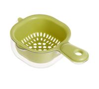 Fruit Washing Basket, Vegetable Draining Strainer Bowl, Two-Layer Colander