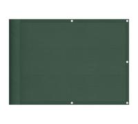 fsahslih Parasol para balcón, color verde oscuro, 75 x 700 cm | Protector de viento resistente y protección UV para balcón, terraza y jardín con fácil fijación de ojales.