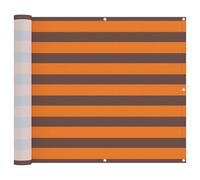 fsahslih Protección visual para balcón, 100 x 700 cm, tela Oxford a rayas | Moderno cortavientos y parasol para balcón, terraza y jardín. Panel de valla resistente con ojales.