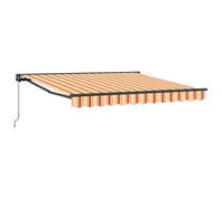 fsahslih Toldo con brazo articulado, media caja, con manivela, 300 x 250 cm | Parasol retráctil para jardín, terraza y balcón de poliéster con marco de aluminio con recubrimiento en polvo.