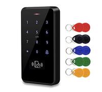 FST IP68 Impermeable Teclado Control Acceso Teclado RFID para Exteriores Controlador Acceso WG26 / 34 Panel táctil + 10 Piezas Mandos para Sistema Control Acceso de Puerta