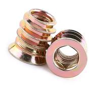 FTVOGUE 20pcs Interior Tuercas hexagonales Tornillo de cabeza Tornillo de acero al carbono Tuercas roscadas para muebles de madera(M6*13mm)