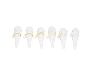 FTVOGUE 6 Piezas Regadores Automáticos para Plantas, Set de Picos de | Riego por vacío autorrecargable, tasa de filtración ajustable, punta de cono poroso, para plantas en macetas, cuidado de