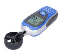 FTVOGUE Anemómetro Digital Medidor de Velocidad del Viento Portátil Mini Anemómetro de Mano de Plástico 0,8 a 30 M/s Pantalla LCD 5 Unidades para HVAC Vela Medición de Energía Eólica en Exteriores