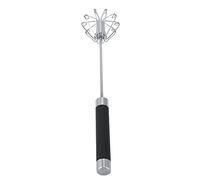 FTVOGUE Batidor Manual de Acero Inoxidable con de Plástico Batidor de Huevos Batidora Manual Giratoria de 24 X 5,5 Cm para Mezclar Masa de Huevos y Hornear en la Cocina Casera