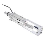 FTVOGUE Bomba de Agua Sumergible Solar Bomba de Pozo Profundo de Acero Inoxidable 340W Salida de 25 Mm Cabezal de 60 M 1,5 M3h para Paisajismo Riego de Jardines Transferencia de Agua Doméstica
