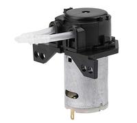 FTVOGUE Bomba Peristáltica DC12V / 24V Bomba Dosificadora DIY Cabeza de Tubo Peristáltico Para el Laboratorio de Análisis Químico Químico(Black 24v 2 * 4)