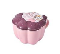 FTVOGUE Caja de Condimentos, Bote de Especias de Cocina de Plástico con Caja Interior Extraíble, Contenedor de Condimentos de 4 Compartimentos para Acceso sin Esfuerzo con una Sola Mano (PINK)