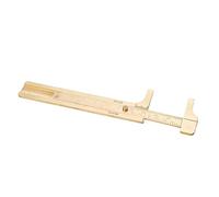FTVOGUE Calibrador Vernier en Pulgadas Latón Mini Herramienta de Medición de Doble Escala de Metal Retro Escala de 100 Mm para Aficionados y Artesanos del Bricolaje Calibrador Manual Compacto para