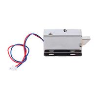 FTVOGUE Cerradura Electromagnética DC 12V Mini Cerradura Solenoide Diseño Montado en Acero Inoxidable Tipo Push-pull Ajustable para Gabinetes, Cajones y Puertas de Acceso Comerciales Fácil Instalación