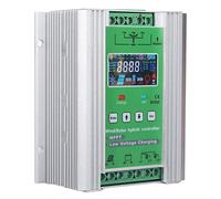 FTVOGUE Controlador de Carga Híbrido Solar Eólico Controlador de Carga MPPT de Aleación de Aluminio DC12V 24V 1000W para Monitoreo de Campo Sistemas Domésticos de Alumbrado Público (CC 12 V/24 V/48