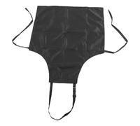 FTVOGUE Delantal a Prueba de Agua, Grueso, Ajustable, 35 Pulgadas, Delantal de Trabajo para Barbacoa, Cocina, Jardinería, Aseo y Limpieza de Mascotas, Negro