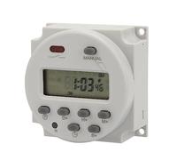FTVOGUE Dispositivo Programable Interruptor Temporizador con Pantalla Digital, Amplio Rango de Configuración de Tiempo, Adecuado para Farola, Lámpara de Neón, Dispositivo de Producción, con (5 VCC)