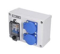FTVOGUE Enchufe Pared Doble Toma de Corriente Alemana con Interruptor