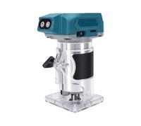 FTVOGUE Fresadora Compacta Inalámbrica, 800 W sin Escobillas, 5 Velocidades | Fresadora Compacta Inalámbrica con Carcasa de ABS, Herramienta para Carpintería, Canteado, Compatible con Baterías Makita