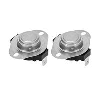 FTVOGUE Interruptor de Temperatura de Disco Snap, Termostato Bimetálico 25A 250V con Carcasa de Plástico de Ingeniería para Motor Calentador de Agua Dispensador (75℃)