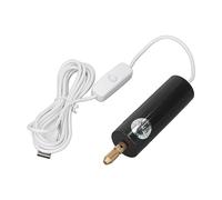 FTVOGUE Juego de Mini Taladro Eléctrico de Mano Mini Taladro Eléctrico ABS Rango de Sujeción de 0,7 a 1,2 Mm con Brocas y Llave Hexagonal para Manualidades Fabricación de Colgantes de Joyería DIY