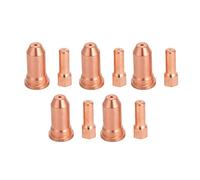 FTVOGUE Kit de Consumibles para Antorcha de Corte por, Juego de Boquillas con Punta de Electrodo de Cobre, 10 Piezas de 1,5 Mm para Repuesto de Cortador de PT80 PT100 para Reparación de Talleres y