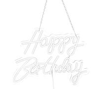 FTVOGUE Luces LED de Feliz Cumpleaños, Letrero de Neón Acrílico, Luz