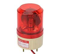 FTVOGUE Luz de Advertencia DC 12V Luz de Advertencia de Flash 5W PC ABS Lámpara de Señal Roja Alta Visibilidad Baja Potencia Tamaño Compacto para Fábrica Sitio de Construcción Banco Área Pública