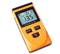 FTVOGUE Medidor de Humedad de Madera sin Pines, Detector de Humedad Digital ABS con 8 Niveles de Densidad, Lectura de 0,5 a 79,5% y Control de Temperatura de 32 °F a 122 °F para Carpintería