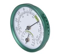 FTVOGUE Medidor de Humedad y Temperatura, Cubierta de Aluminio, Higrómetro de Pantalla Grande para Uso Doméstico y de Invernadero