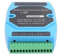 FTVOGUE Módulo de Adquisición de Datos de Temperatura, 4 Entradas PT100+4 | Registrador de Datos Industrial, Termopar de 8 Canales, Velocidad de 9600 Baudios Ajustable, Interfaz , Monitoreo de Equipos
