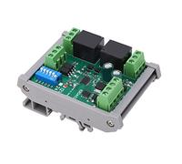 FTVOGUE Módulo de Control de relé, PCB Placa de relé de 2 Canales Controlador DC 12V, Reinicio de Hardware, Velocidad de Baudios Seleccionable, Convertidor de Potencia para Control de Automatización