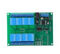 FTVOGUE Módulo de relé DC12V, Tablero de relé de bajo Nivel de 8 Canales, Diseño de Protección de Circuito Compacto, Control Multifunción para Proyectos de Automatización, Usuarios de Electrónica y