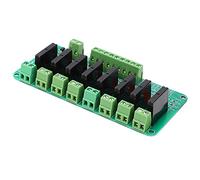 FTVOGUE Módulo de relé de 8 Canales, relé de Estado Sólido de Plástico, de Salida de Alta Potencia para Sistemas de Control Electrónico, Entrada 5 V, Ideal para Proyectos de Automatización
