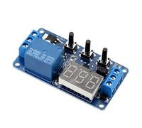 FTVOGUE Módulo Relé de Control de Temporizador de Retardo de 12V DC, Relé con Entrada y Salida Optoaislada, PCB de Grado Industrial para Control de Temporizador