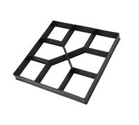 FTVOGUE Molde para Pavimentos, Plástico Reutilizable para Caminos de Jardín y Césped con Diseño Geométrico 40x40cm