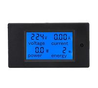 FTVOGUE Monitor de Potencia Pantalla Digital Multímetro de Energía PZEM 061 con Transformador Dividido 100A 22kW Medidor de Corriente de Voltaje Alarma de Potencia Preestablecida para Uso en