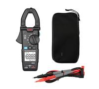 FTVOGUE Pinza Amperimétrica Digital ABS Multímetro 600 A Corriente CA 600 V CA CC Voltaje con Capacitancia Retención de Datos Retroiluminación NCV para Mantenimiento Eléctrico Capacitación en (1)